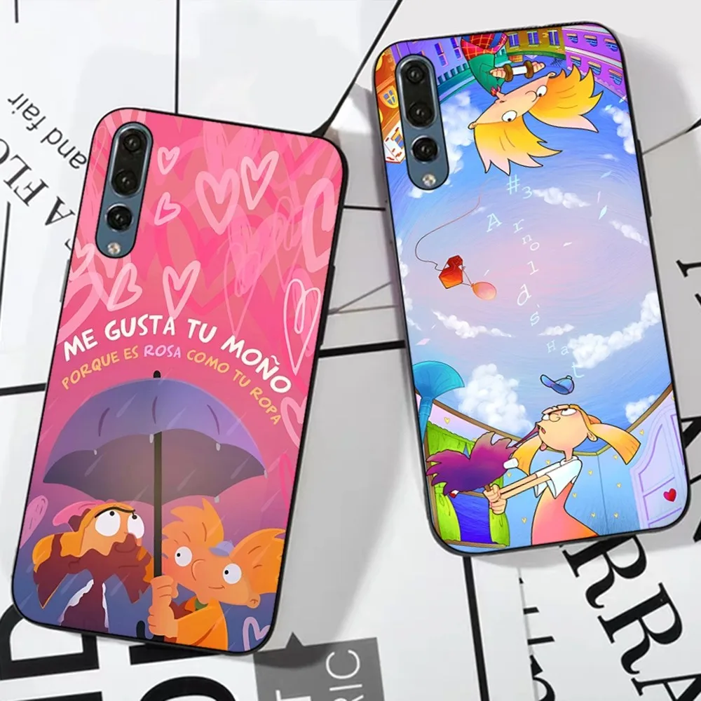 H-Hey A-Arnold H-Helga Cute Cartoon Phone Case For Huawei P 8 9 10 20 30 40 50 Pro Lite Psmart Honor 10 Lite 70 Mate 20lite