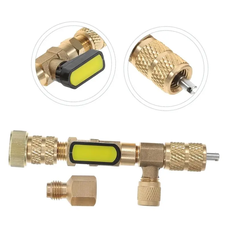 Efficient-High Toughness HVAC Tool Air Conditioner Valve Core Removal Tool Valve Core Installer With Non-Slip Knob