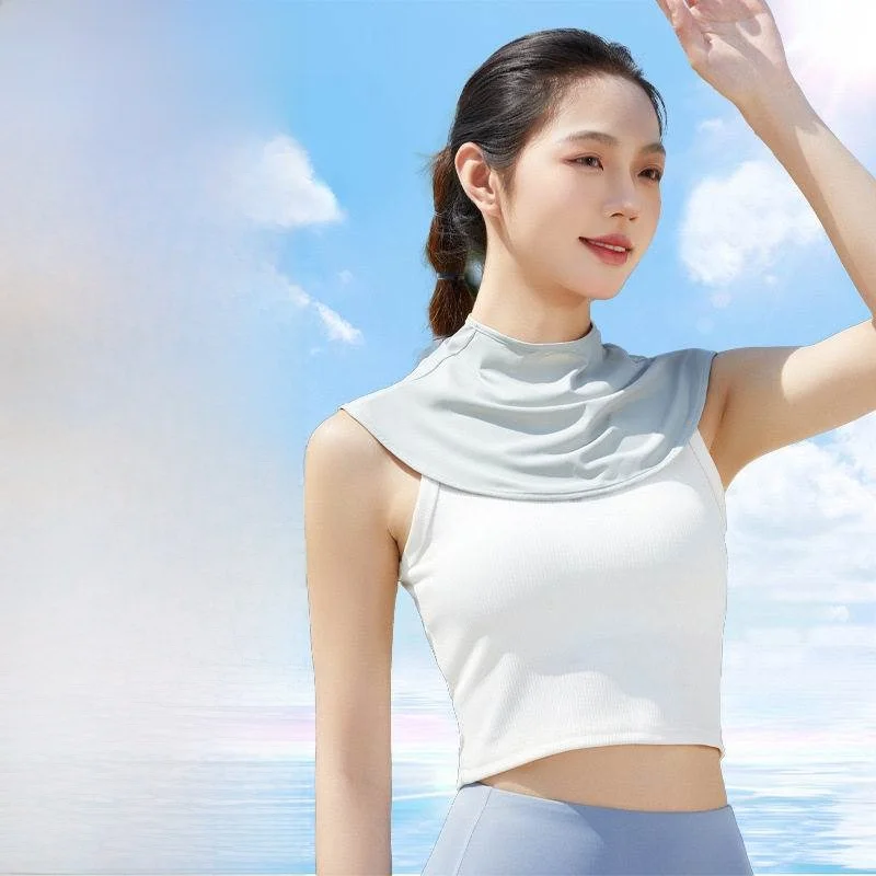 夏用アイスシルクネックカバー-uvカット-レディース-ドライブ-サイクリング-通気性ショール-日焼け防止-三角形-ファッションアクセサリー