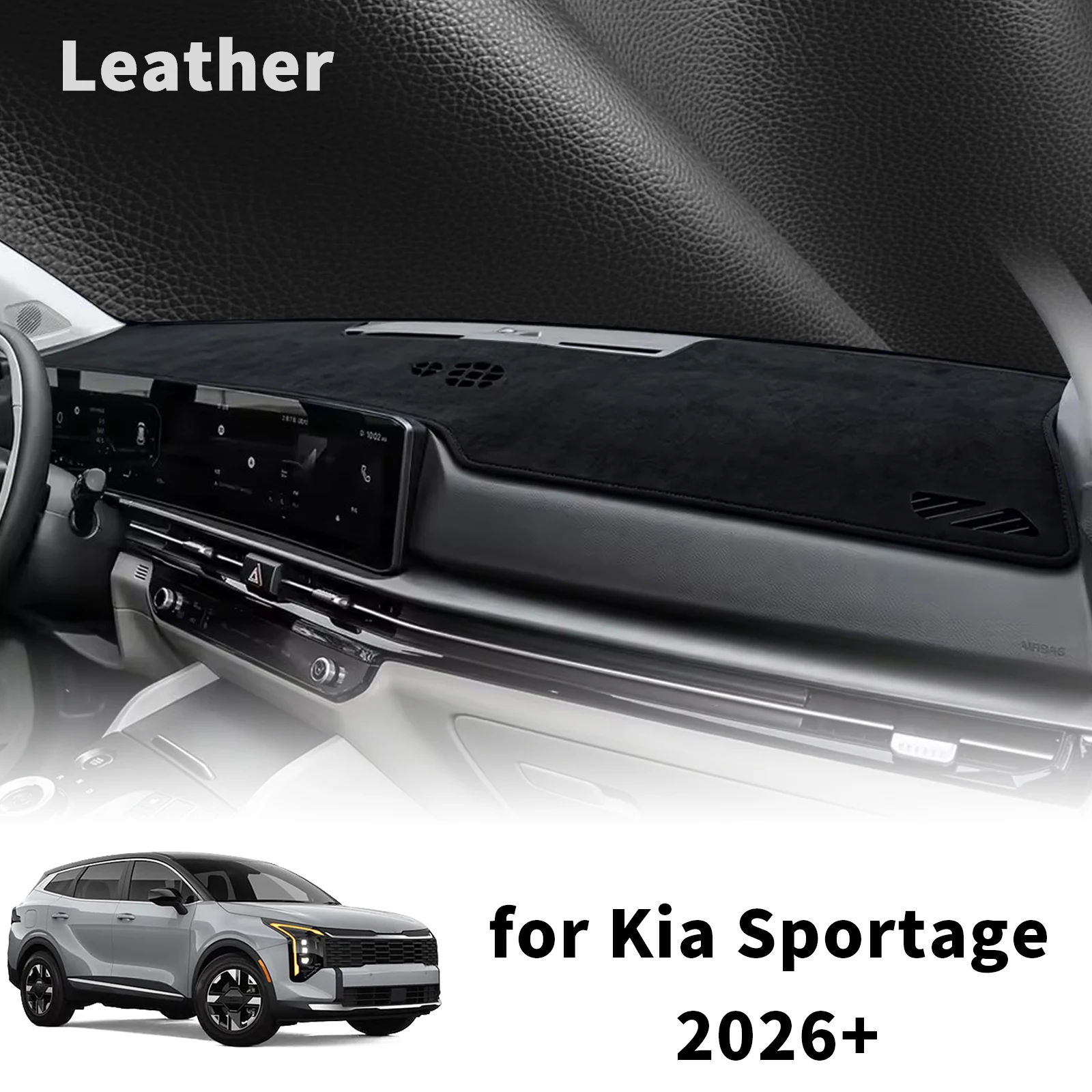 for Kia Sportage 2026 2027 (Without HUD) High Quality Dashboard Cover Dashmat Sunshade Anti‑UV Protector Dash Mat Pad
