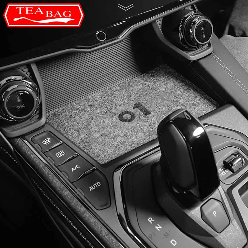 

For Lynk&Co 01 Car Styling Non-Slip Mat Door Groove Pad Felt Gate Slot Cup Cushion Decoration Auto Modified Accessories