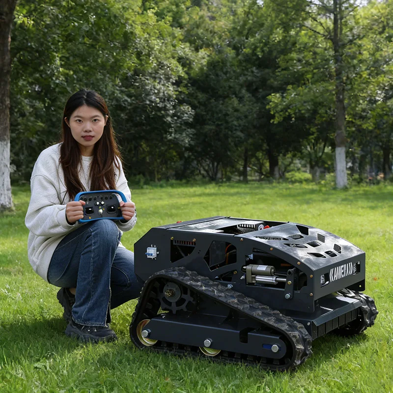 Customized industrial-grade zero-turn tracked remote-controlled garden, agricultural, and forestry mower
