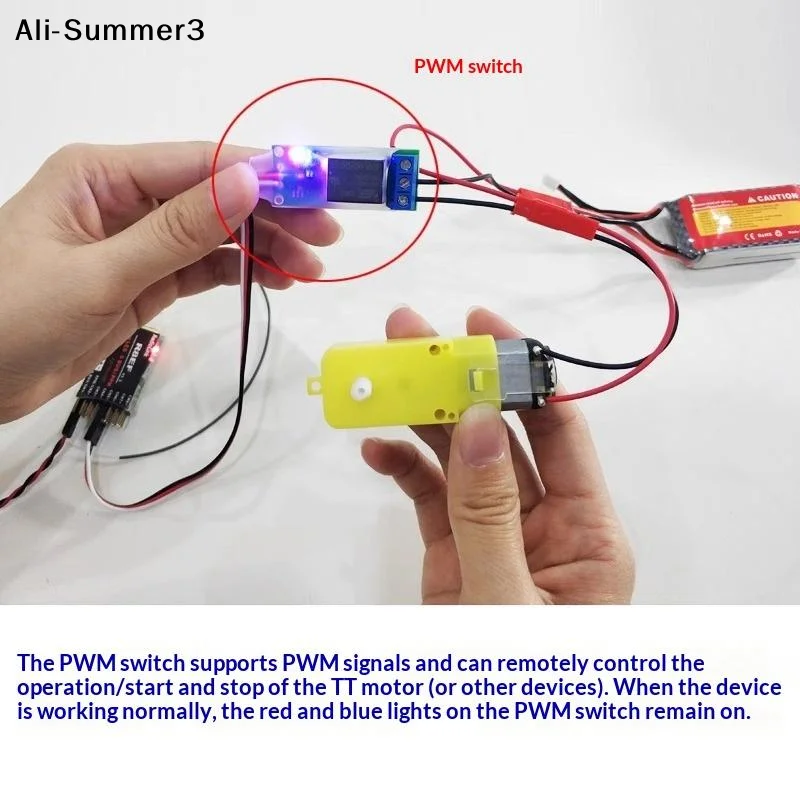 【Vx3】RC Car Aircraft Model Relay PWM Switch Electronic Module NavigationLight Controller 1CH Relay Universal Switch