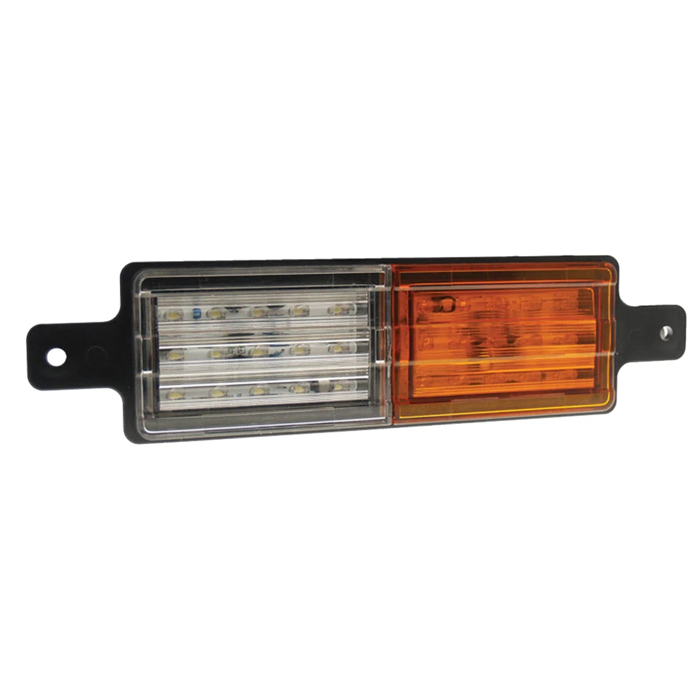 2 buah 30 LED indikator posisi depan lampu taman Trailer penanda samping truk lampu Amber putih tahan air 12/24V untuk SUZUKI