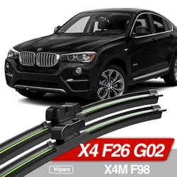 For BMW X4 F26 G02 X4M F98 2014-2023 Front Windshield Wiper Blades 2pcs Windscreen Window Accessories 2015 2017 2018 2020 2022