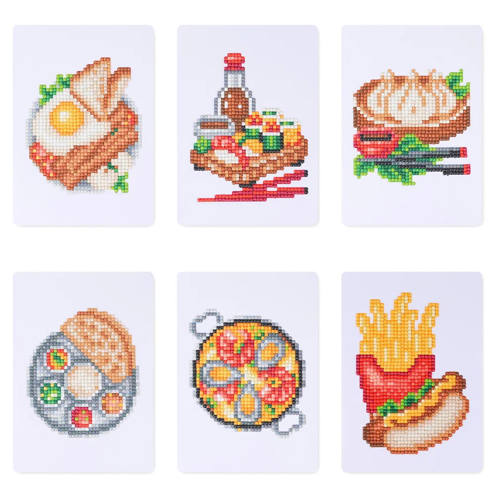 Momoart DIY Diamant Malerei Cartoon Pizza Neue Kollektion Volle Runde Diamant Mosaik Lebensmittel Hotdog Nette Wand Dekoration