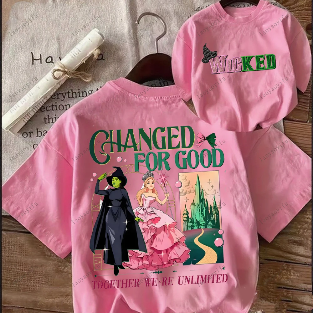 

Wicked Fan Graphic T Shirts Unisex Cotton Short-sleeve Vintage Classic Pattern Streetwear Loose Fit Tees for Women Men Tops