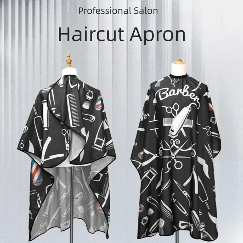 Hairdressing Waterproof Gown Barbers Capes Hair Dyeing Haircut Cloth Hairdressing Aprons Styling Barber Beauty Hair Cape C0032A
