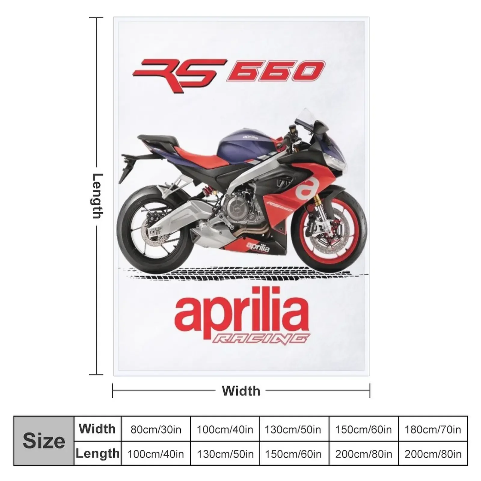 Designer Motorcycle of Aprilia RS 660 Throw Blanket Furrys funny gift Luxury Sleeping Bag Blankets