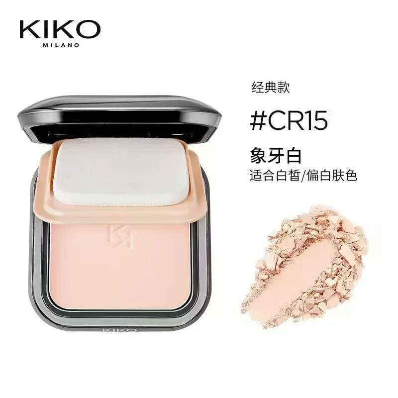 

KIKO MAKEUP Face Setting Face Powder Mineral Foundation Oil-Control 3 Colors Matte Smooth Finish Concealer Makeup Pressed Powder