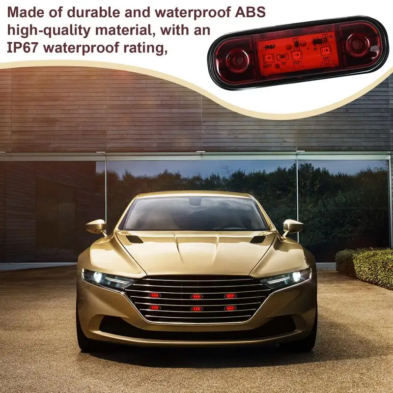 Truck Side Light Car Front Tail Marker Lights Waterproof Enhanced Night Driving Safety Vehicle Rear Light For SUV Trailers