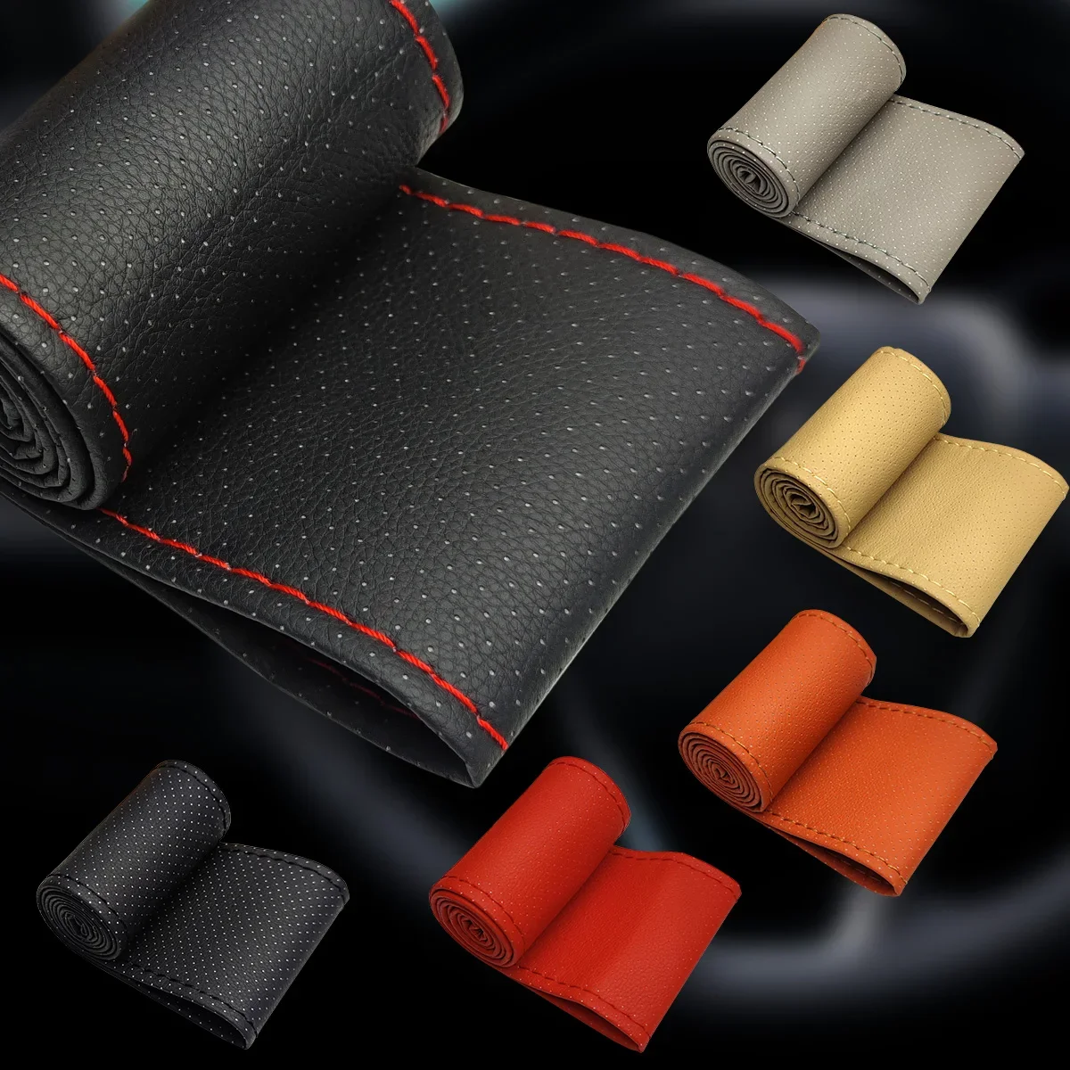 Universal Car Steering Wheel Cover Kits Fits For 15\