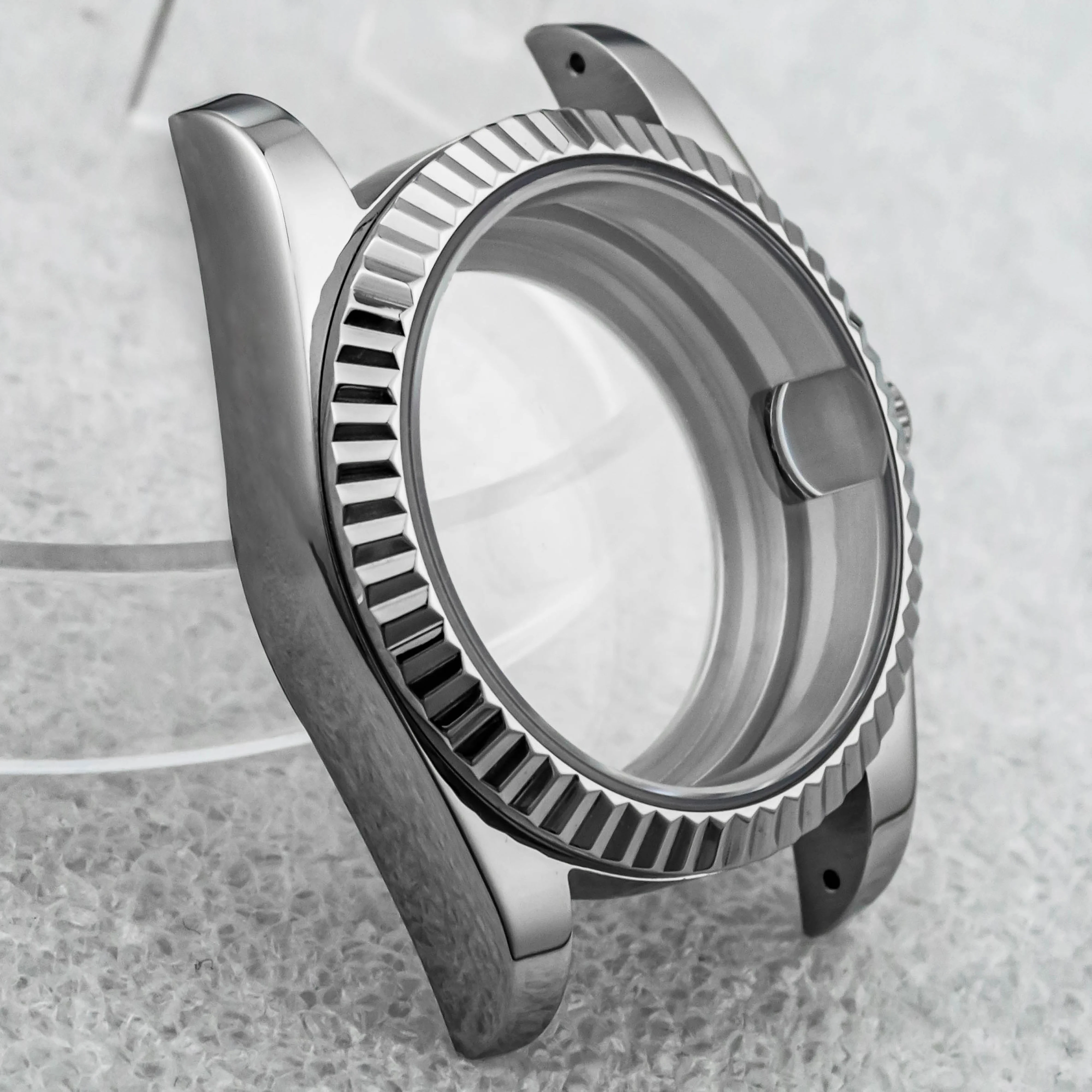 

36/39MM NH35 Case Tooth Datejust Magnifying Glass Stainless Steel Watchproof Water Parts for 28.5MM Dial NH36 Movement