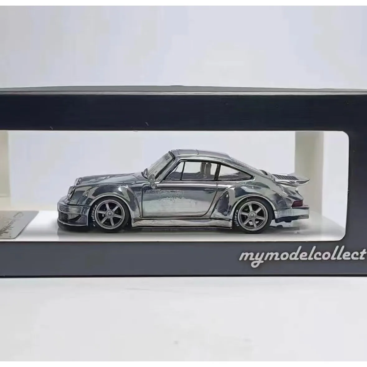 MC 1:64 RWB silver Limit 499 Raw Silver Model Car