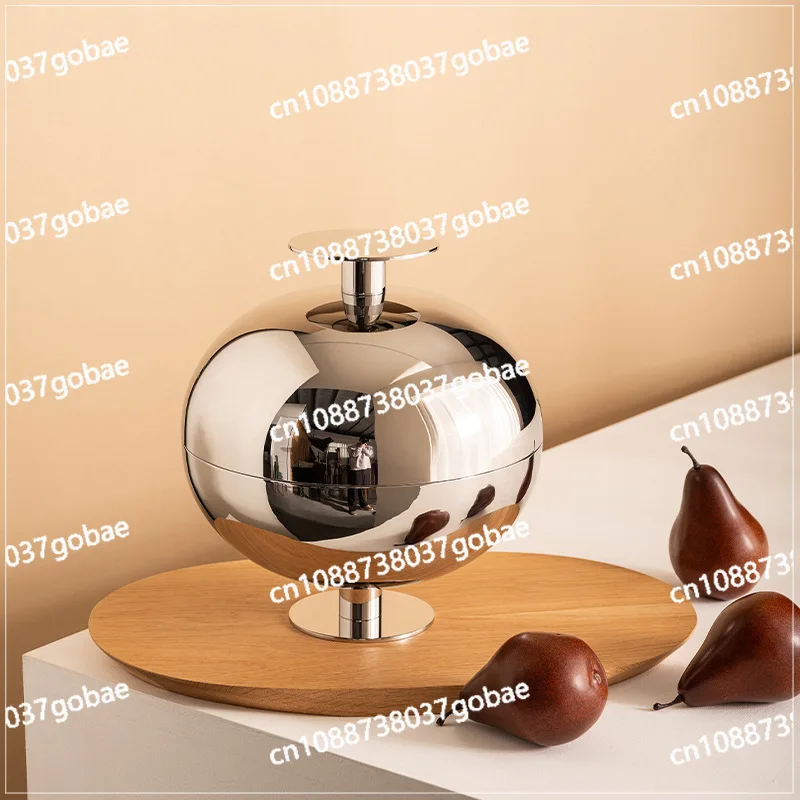 

Европейский легкий роскошный поднос для фруктов из нержавеющей стали с крышкой, журнальный столик, обеденный стол