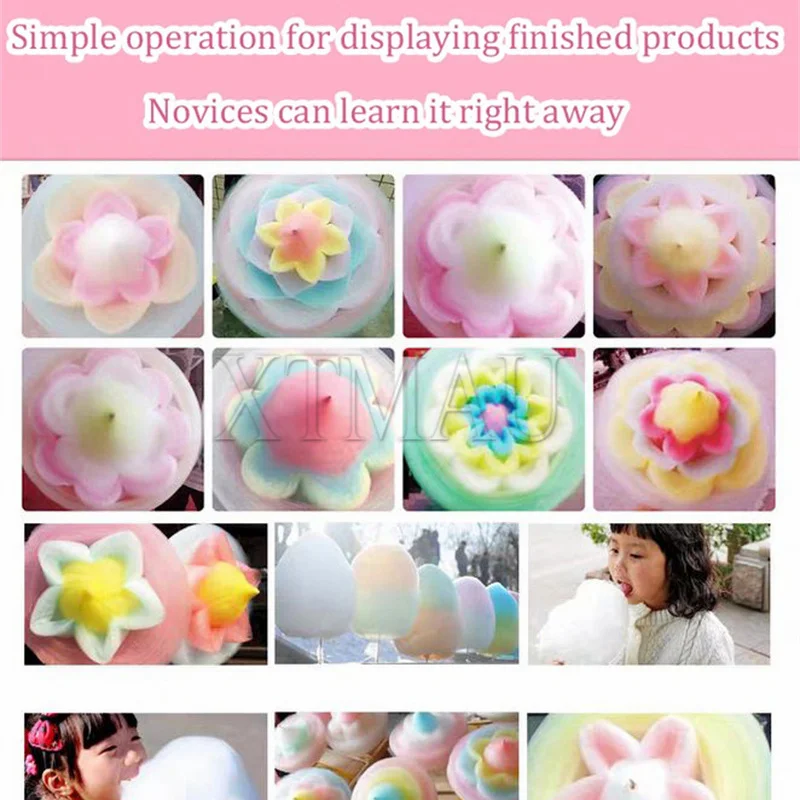 Коммерческая машина для производства сахарной ваты из нержавеющей стали, электрическая машина для изготовления сахарной ваты своими руками