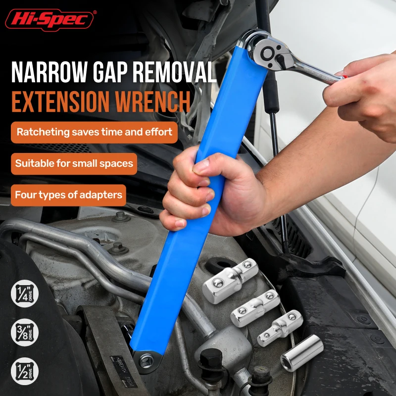 Hi-spec-chave de Extensão de Torque de Catraca Multifuncional Ferramentas de Oficina Mecânica Chave Automóvel Ferramentas Dinâmicas Mistas