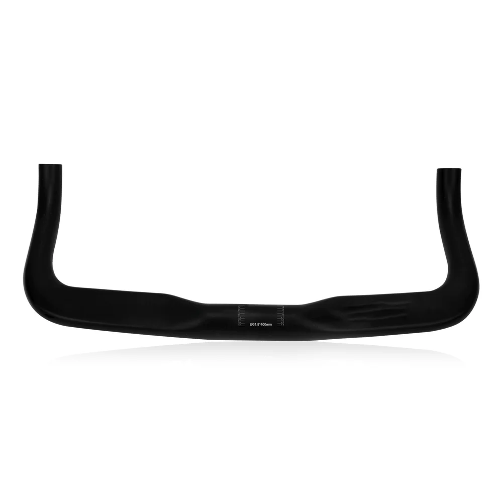 /Aluminum /Alloy /Fixed Handlebar 31.8mm 400mm Matte Black Ergonomic For TT Bar For Road Bike Trial Cycling Rest Fatigue Relief