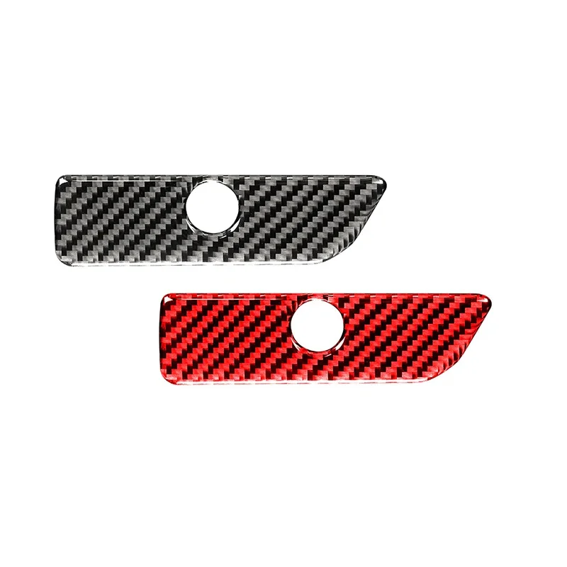 

For Ford Explorer Carbon Fiber Automotive Interior Co-Pilot Storage Box Pull Handle Button Panel Modification Decoration Sticker