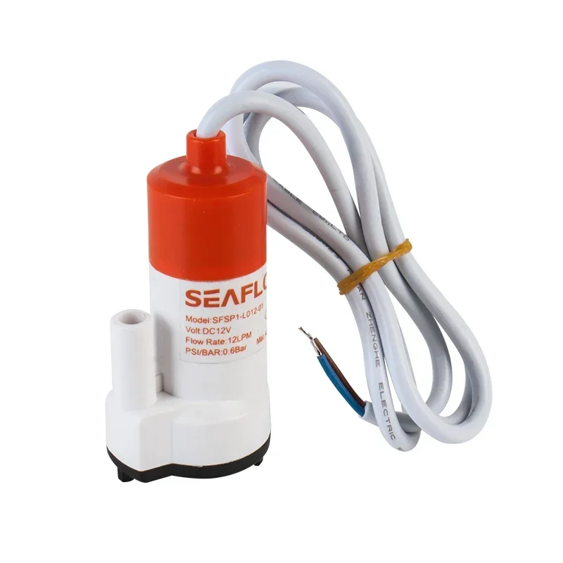 SEAFLO Hot Sale 12LPM 16LPM Mini Water Pumps 18 AWG 1 M Long Leads Small Diameter Submersible Pump