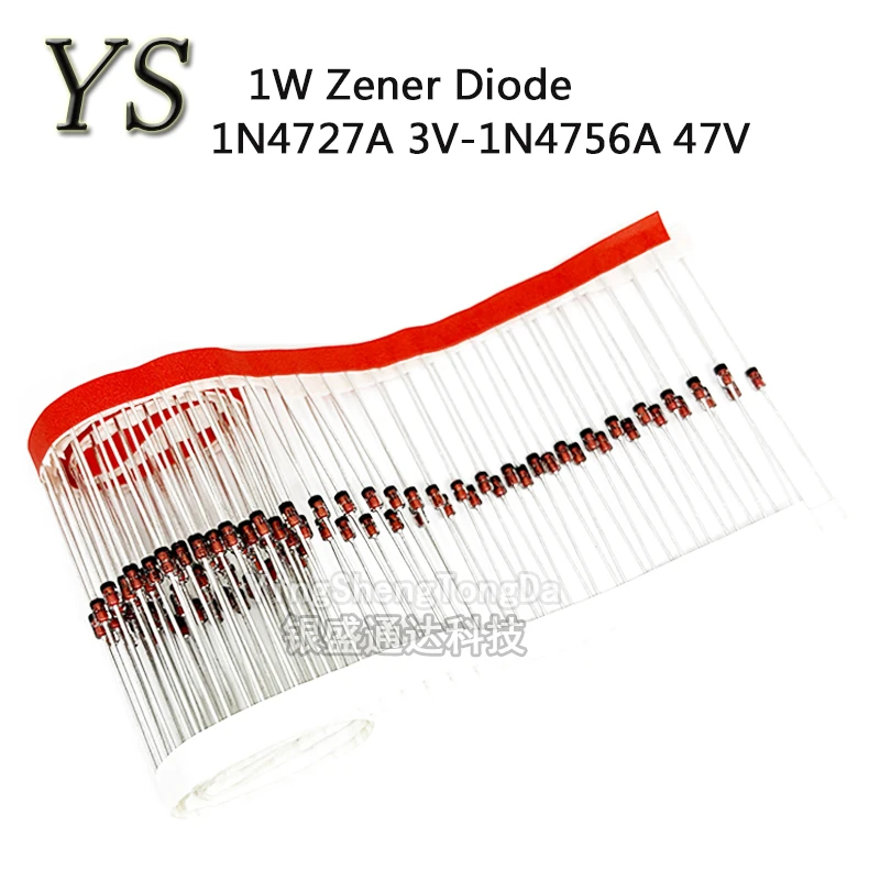 14/30 Values 1W Zener Diode Assorted Kit 3V 3.3V 3.6V 5.1V 5.6V 7.5V 10V 12V 15V 16V 18V 20V 22V 24V 30V 33V 47V Assortment Set