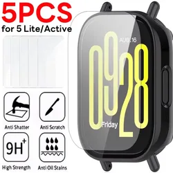 1-5Pcs HD Tempered Glass for Redmi Watch 5 Lite Smartwatch Screen Protector Anti-scratch Protective Film for Redmi Watch5 Active