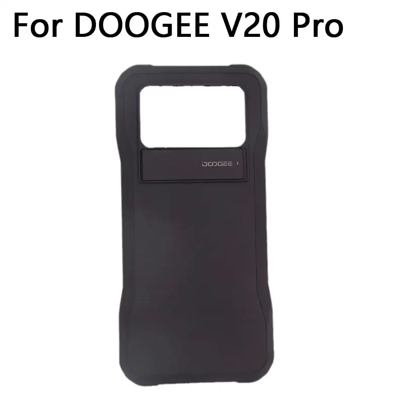 جديد أصلي DOOGEE V20 Pro V20S غطاء خلفي صلب فاخر رسمي مقاوم للصدمات أسود لهاتف DOOGEE V20 Pro