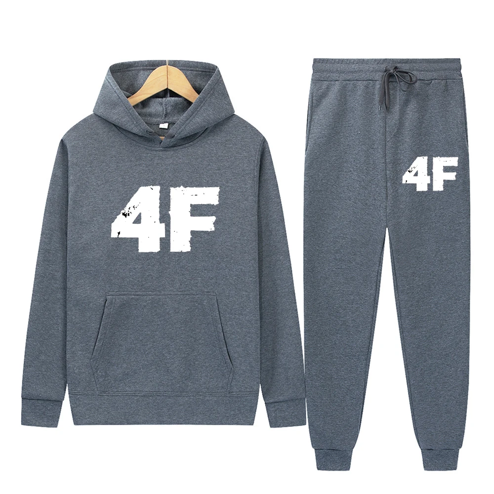 مجموعة هوديي وركض بنمط شعبي - مقاس مريح، مظهر عصري #4