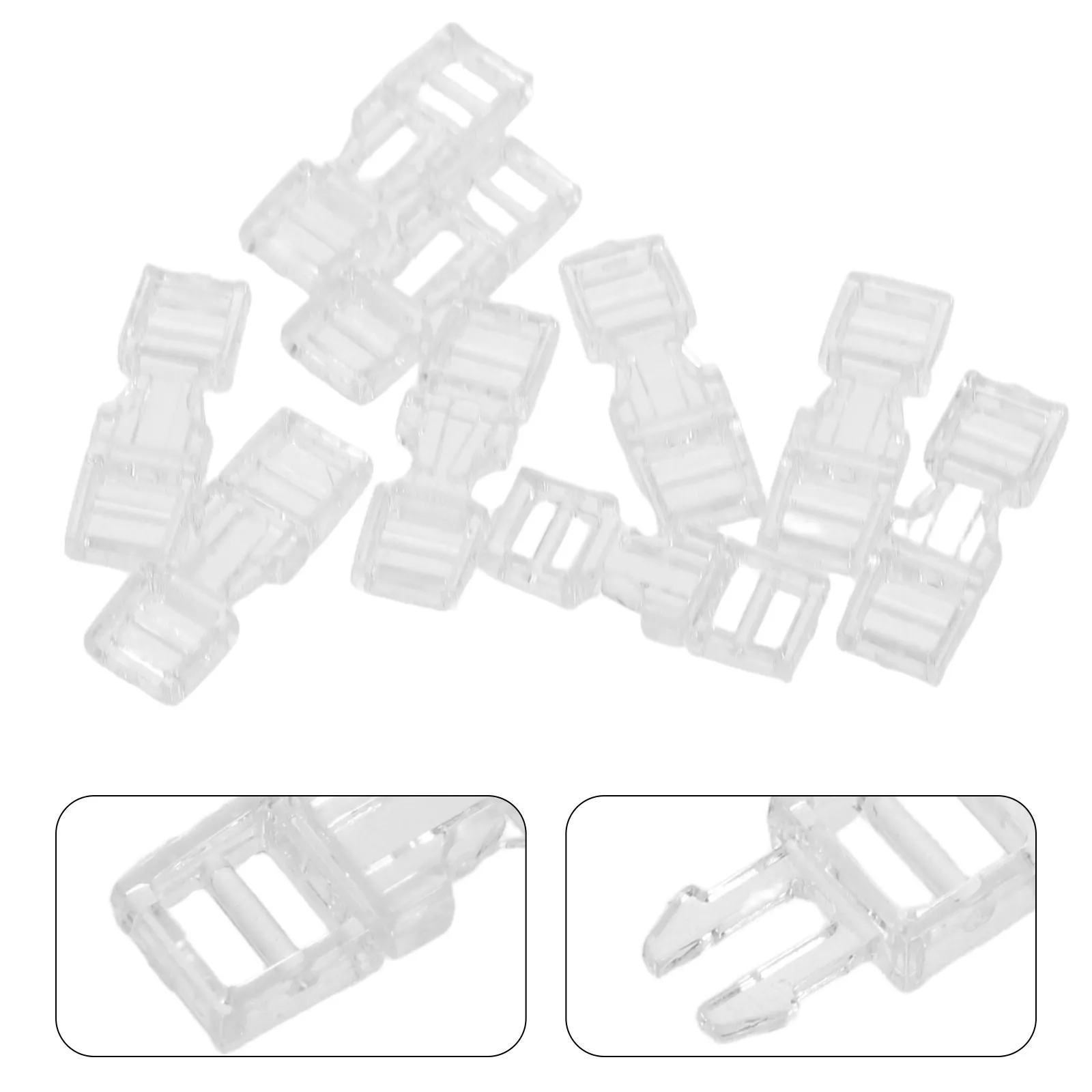

50 шт. мини-коннекторов для наращивания ногтей: легкое крепление и снятие для профессионального и естественного вида, сменные накладки для маникюра