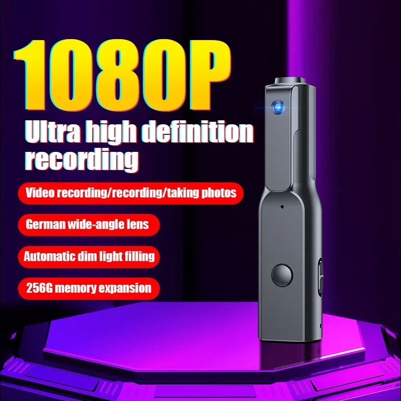 Pen Mini Camera 1080P HD Video Audio Recorder Back Clip Camcorder Professional DV Body Cam Nanny Monitor Security Surveillance