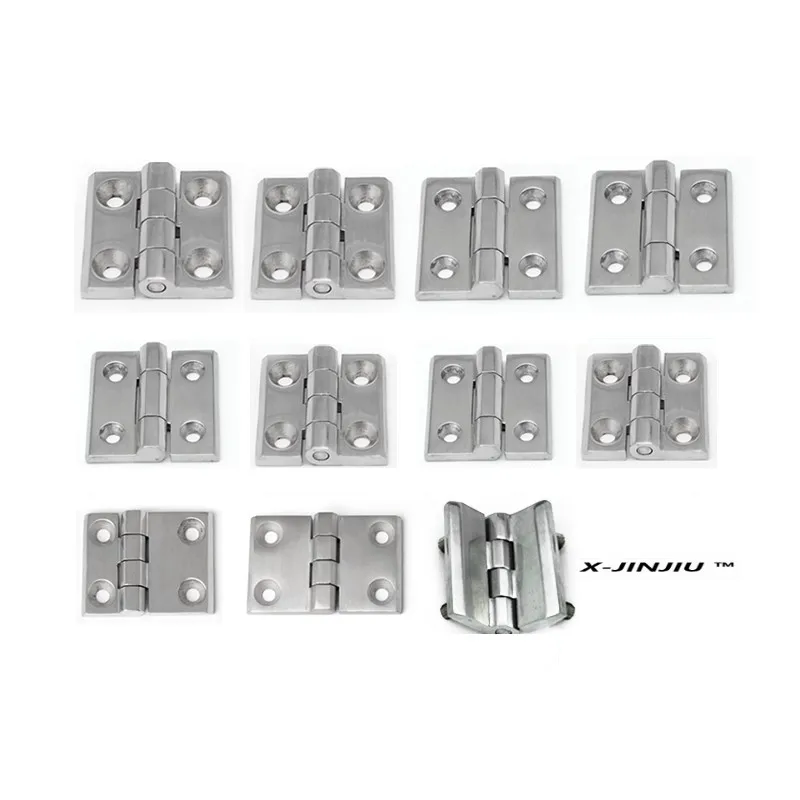 X-JINJIU-226-1 60*60 Stainless Steel Ship Equipment Food Machinery Door Hinges Distribution Box Switch Cabinet Hinge