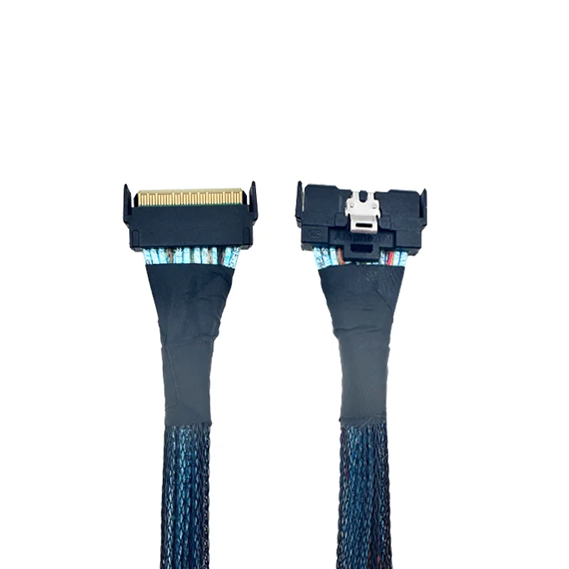 PCIe 5,0 MCIO 8i to Two U.2 SFF-8639 Cable