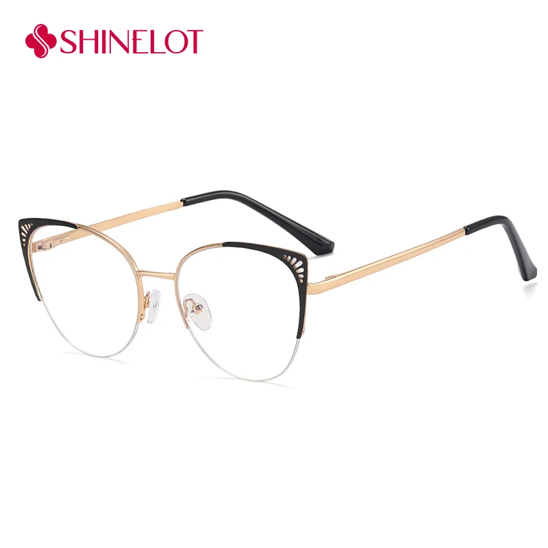 

91258 New Craft Cat Eye Optical Glasses Female Eyeglasses Frame Anti-Blue Light Eyewear Girlfriend Birthday Gift