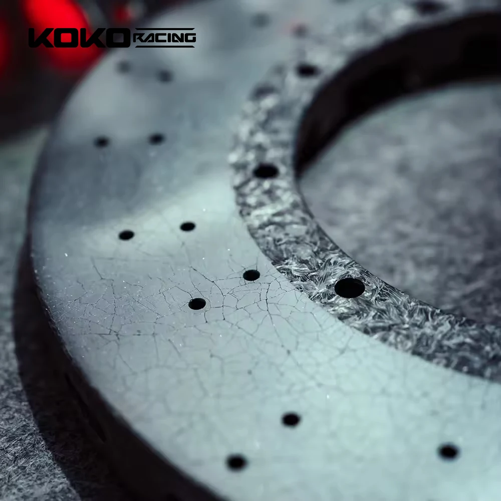 

Koko Racing High Performance 355/380/400/410/420mm Carbon Ceramic Brake Disc for Ferrari PORSCHE BMW Benz