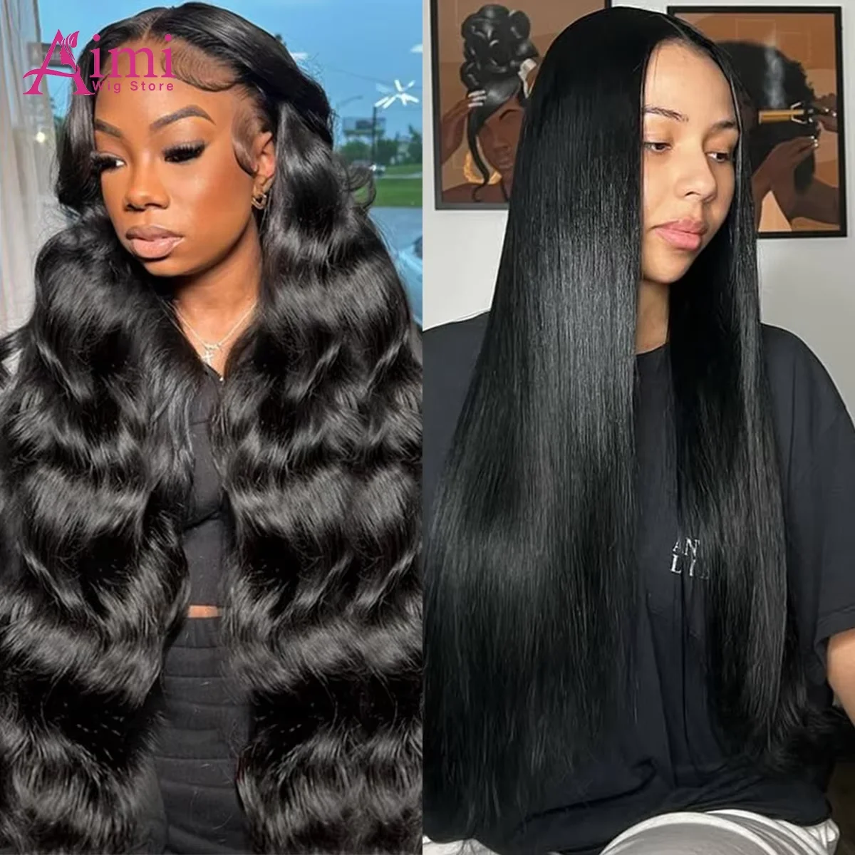 40 بوصة أسود الدانتيل شعر مستعار أمامي شعر الإنسان 200 عالية الكثافة شعر طبيعي مفرود 13x6 13x4 Hd الدانتيل شعر مستعار أمامي شفاف للنساء