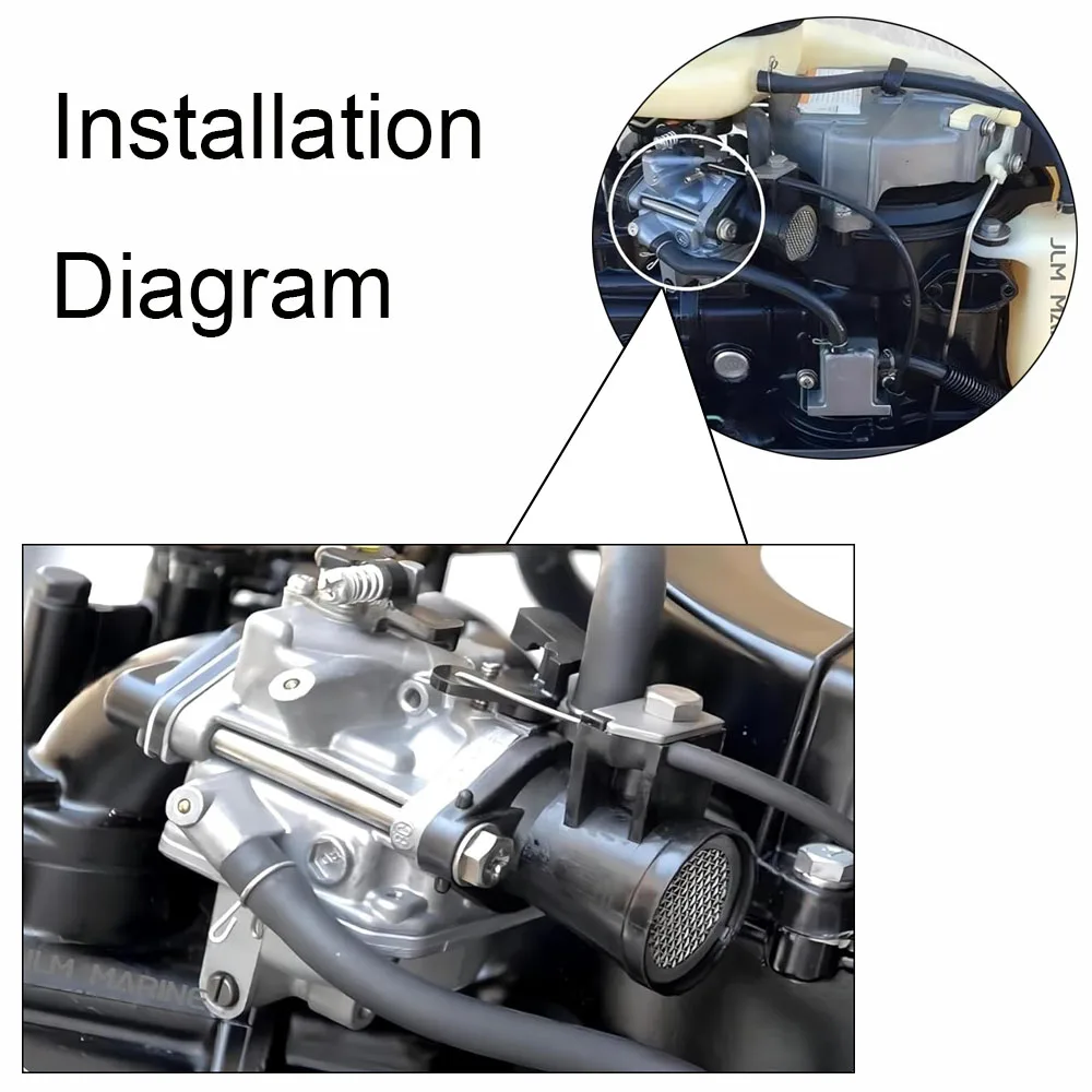 Carburetor for Mercury 2 2.5 3.5 4 5 6 HP and Tohatsu MFS NSF 4 5 HP Outboard Motors Outboard Motor Carburetor Assembly view 3