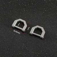 5mm Titanium Alloy Key Ring With Screw Shackle S M L Car Fob Keychain Horseshoe D Ring Outdoor Camping Hiking Accessories