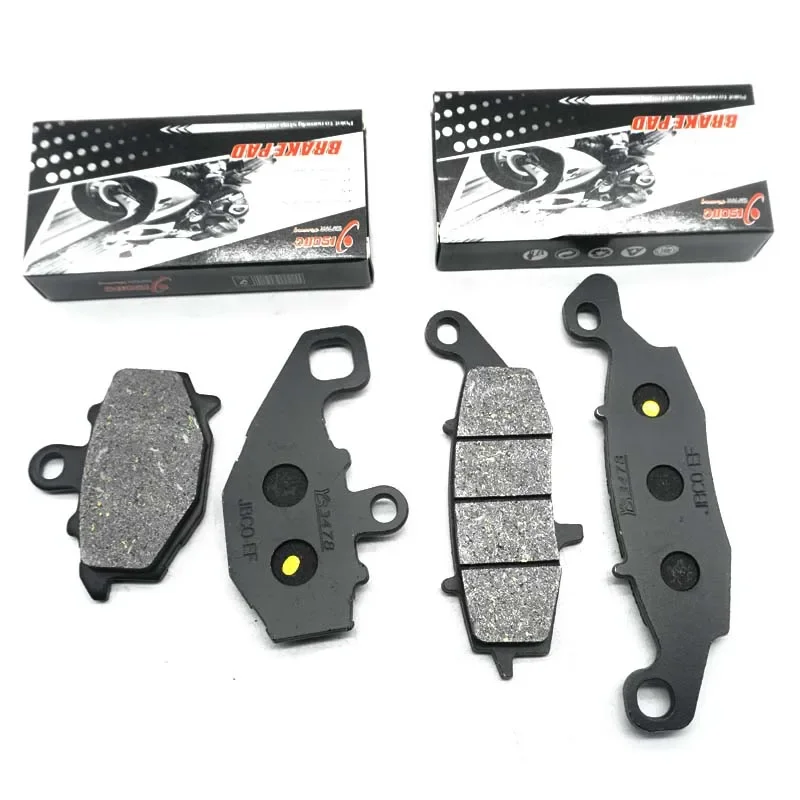 For KAWASAKI ZR750 Z750 2004 2005 2006 Z750S ZR750L 2006-2010 ZX1100 GPZ1100 EX650 Motorcycle Front Rear Brake Pads Kits Set