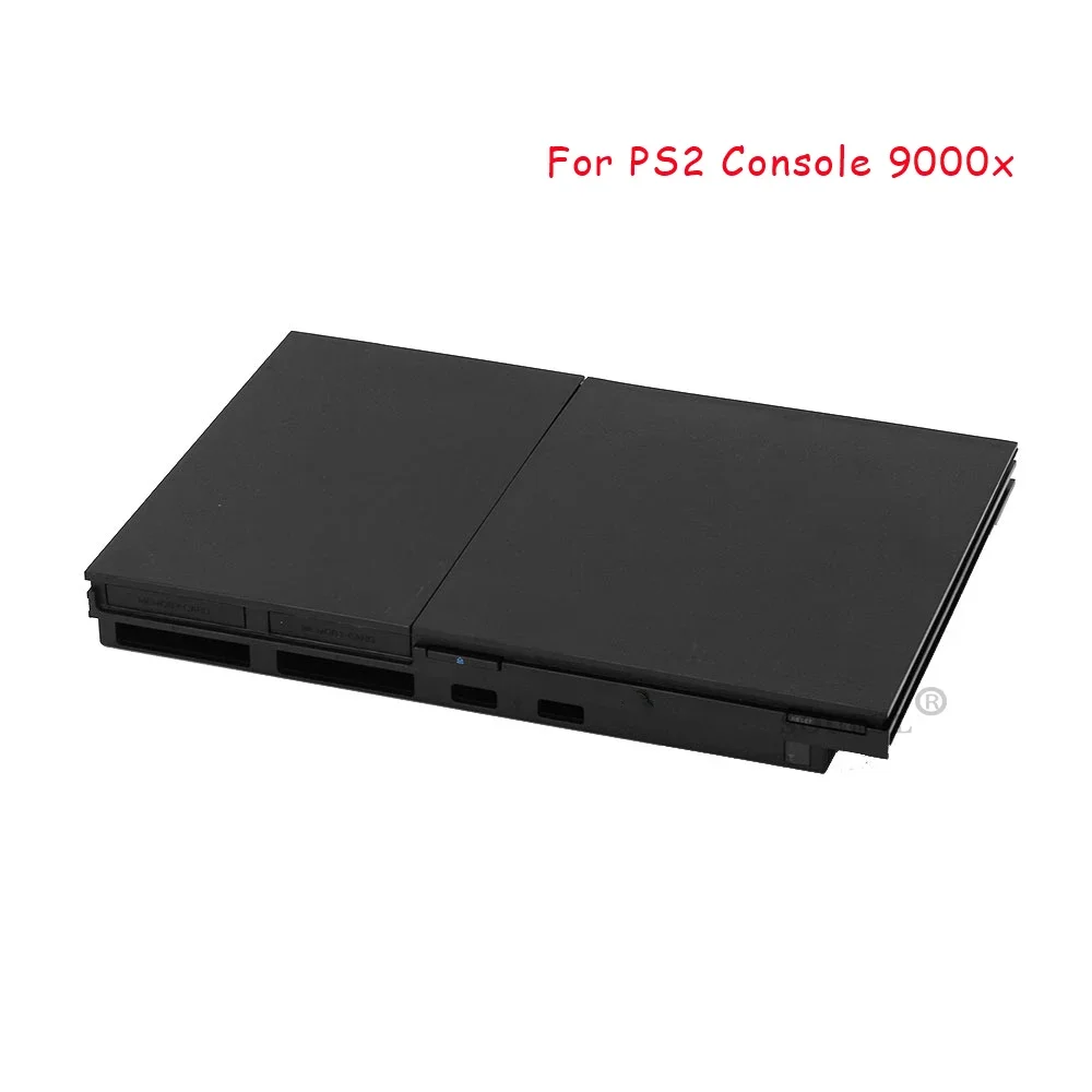 High Quality Black Full Housing Shell Case for PS2 Slim 7w 70000 7000X 9w 90000 9000X Console Cover with Sticker Labels