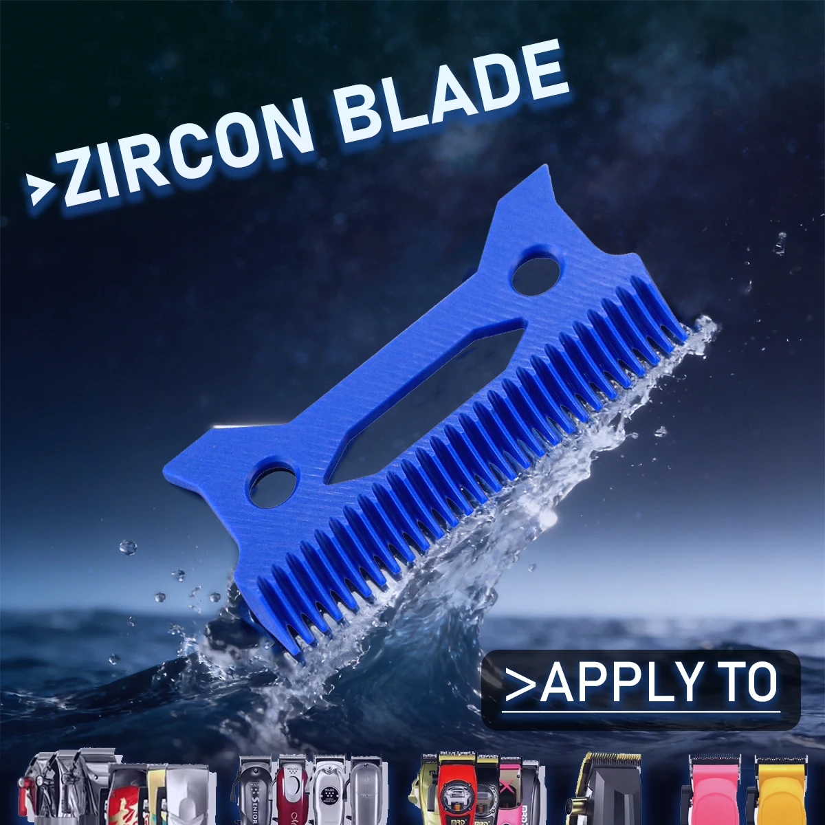 

Сменное лезвие Zircon Long Teeth Moving Blade PHANTECHO для профессиональных машинок для стрижки JUCAI JC06 8148 V003 R66 Madeshow Wmark CRUNCH