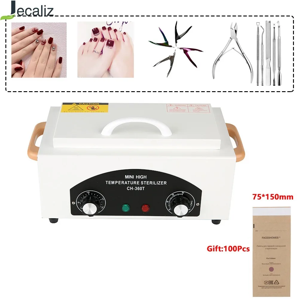 

300W High Temperature Nail Tools Sterilizer Dry Heat Sterilization Box Manicure Sanitizing Cabinet for Salon Tattoo Nail Tools