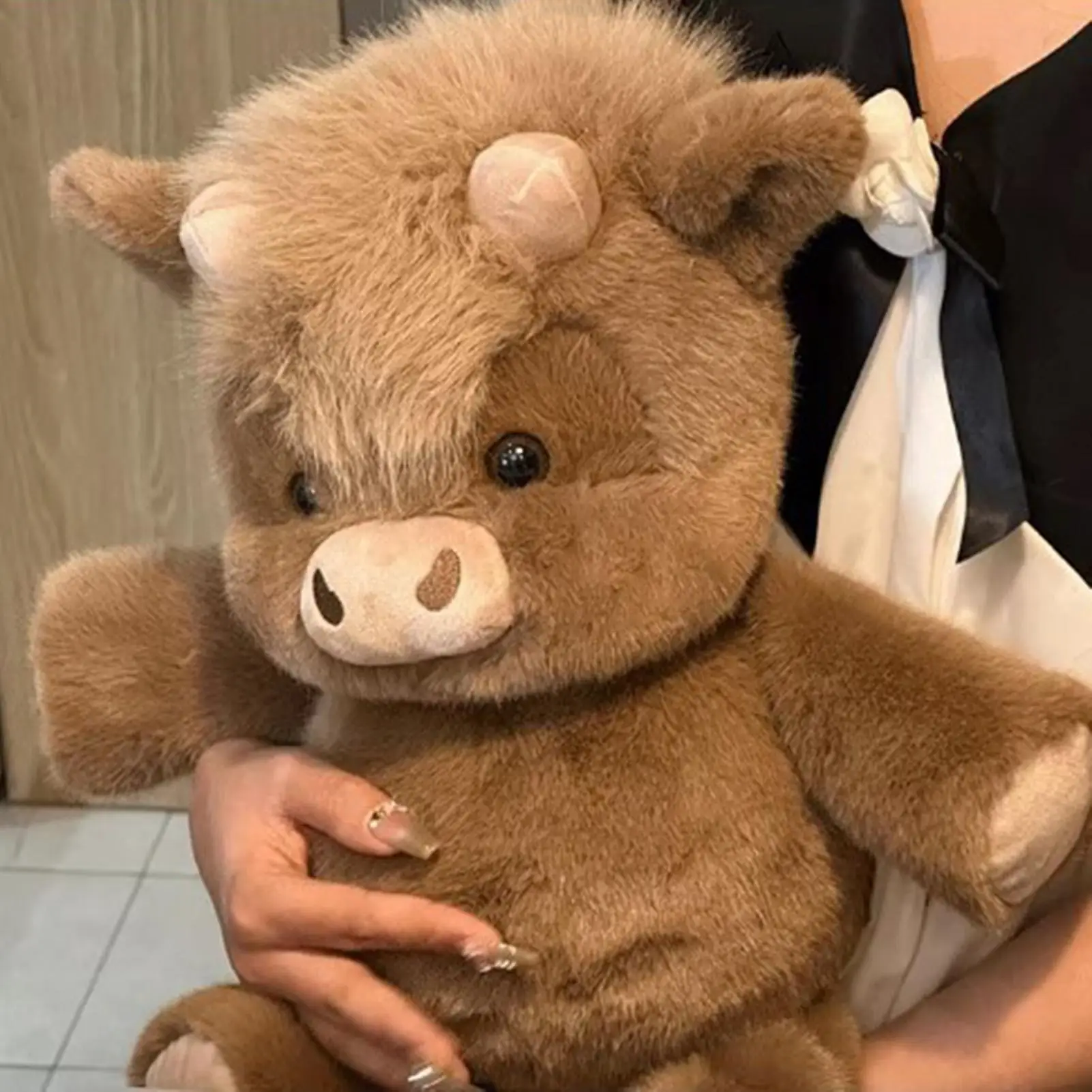 Soft Throw Pillows Stuffed Toy Farm Animal Plush Cow Hugging Toy Cute Cow Plush With Premium Soft Fabric Soothing Companion