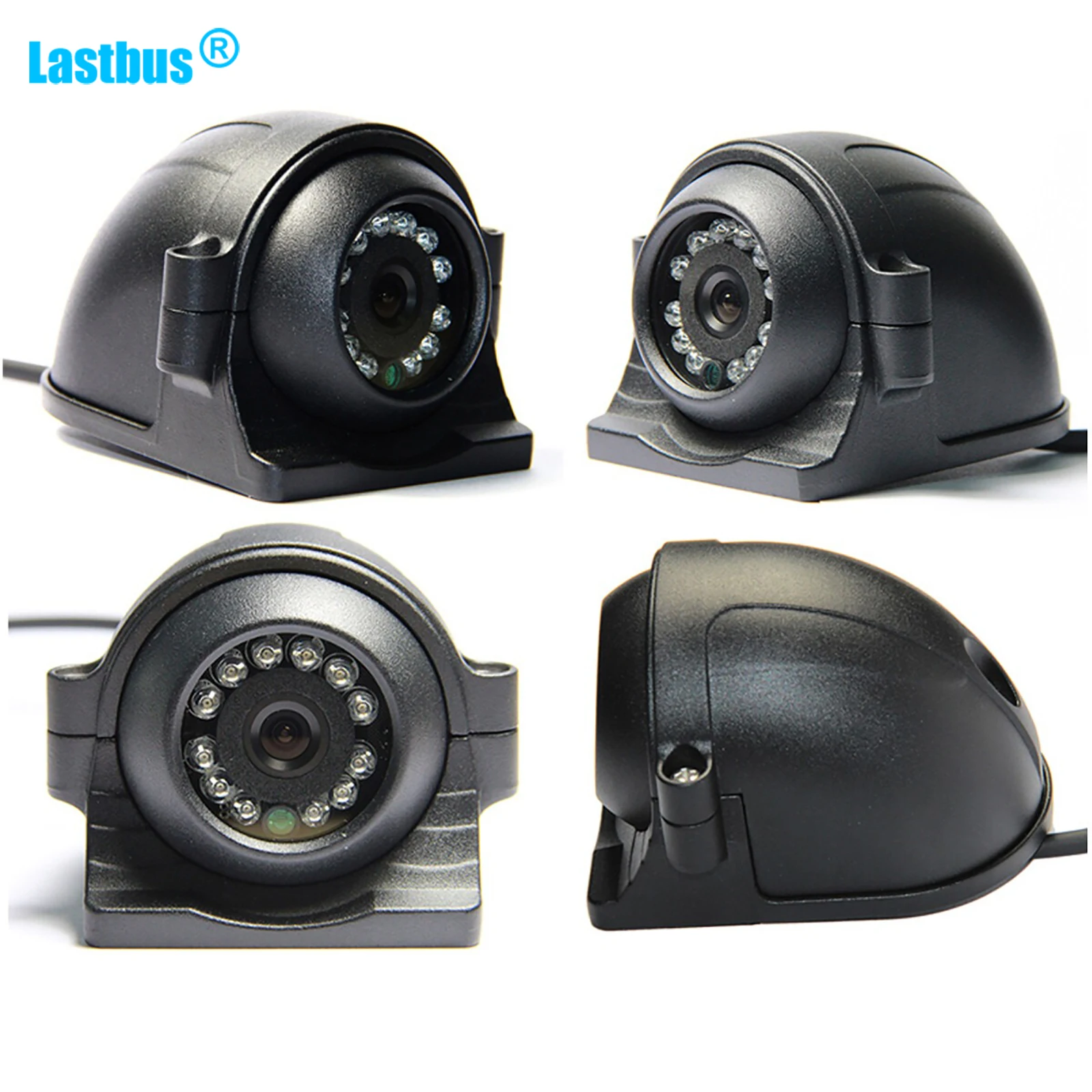 

Lastbus 4 PIN Heavy Duty Front/Side/Rear View CCD Reverse Camera With 12 IR Leds 120° Waterproof For Truck Caravan Bus RV
