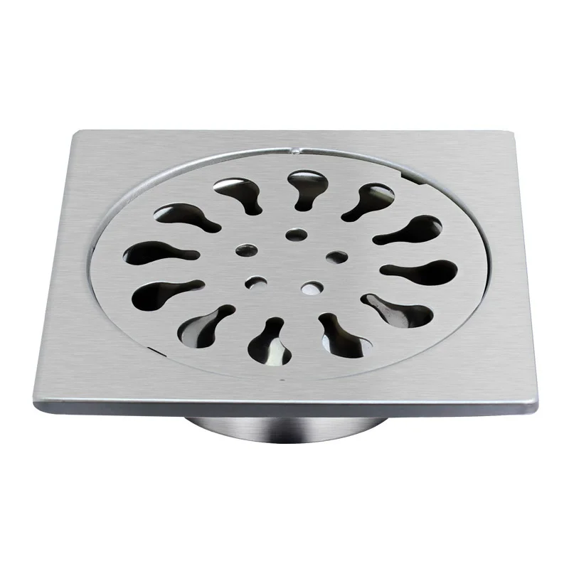 Stainless Steel Floor Drain Household Bathroom Balcony Washing Machine Sewer Toilet Floor Drai