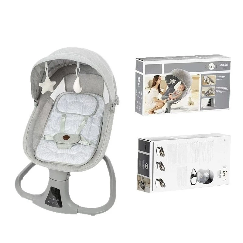 Baby coaxing artifact baby electric rocking chair baby lying down soothing chair newborn smart coaxing bed