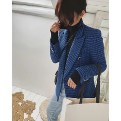 2022 Woman Tweed Blazers Suits Coats Jackets Oem Tailoring Overcoat Fashion Chic Elegant New Collection Stylish Clothing Y2k