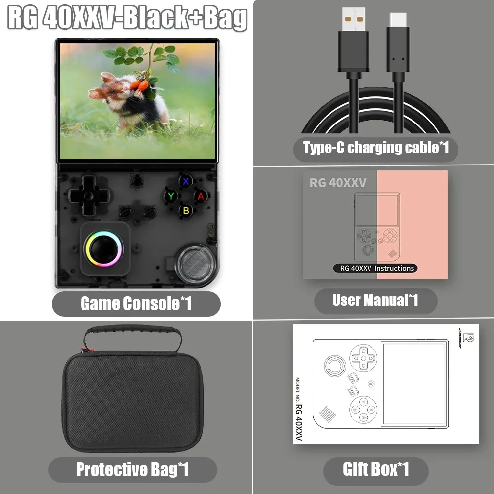 XIXIMENG RG40XX V – Consola Retro Portátil De 4″ IPS Con 5000 Juegos | WiFi 5G, Bluetooth Y Salida HDMI | Batería 3200 MAh | Regalo Gamer