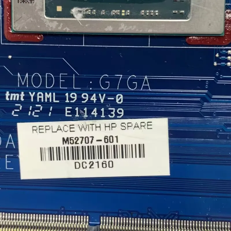 

M52707-001 M52707-501 M52707-601 DAG7GAMB8D0 With Ryzen 5 5500U CPU N18S-G5-A1 MX450 For HP 14-EC Laptop Motherboard 100% Tested