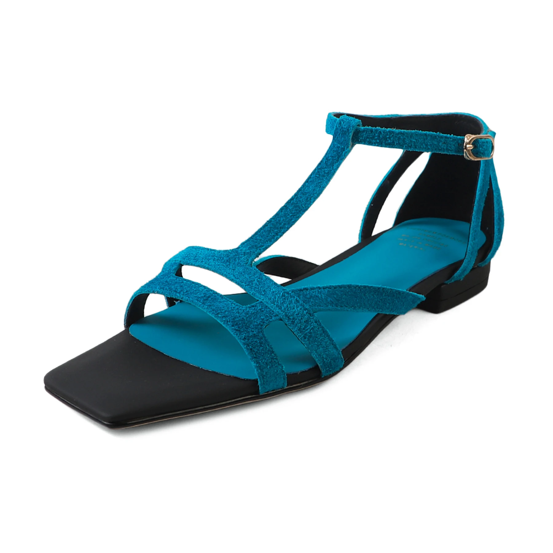 

Женские сандалии Krazing Pot Plus Size из натуральной кожи с пряжкой, с открытым носком, летние, модные, элегантные, в стиле гладиаторов, люксовые