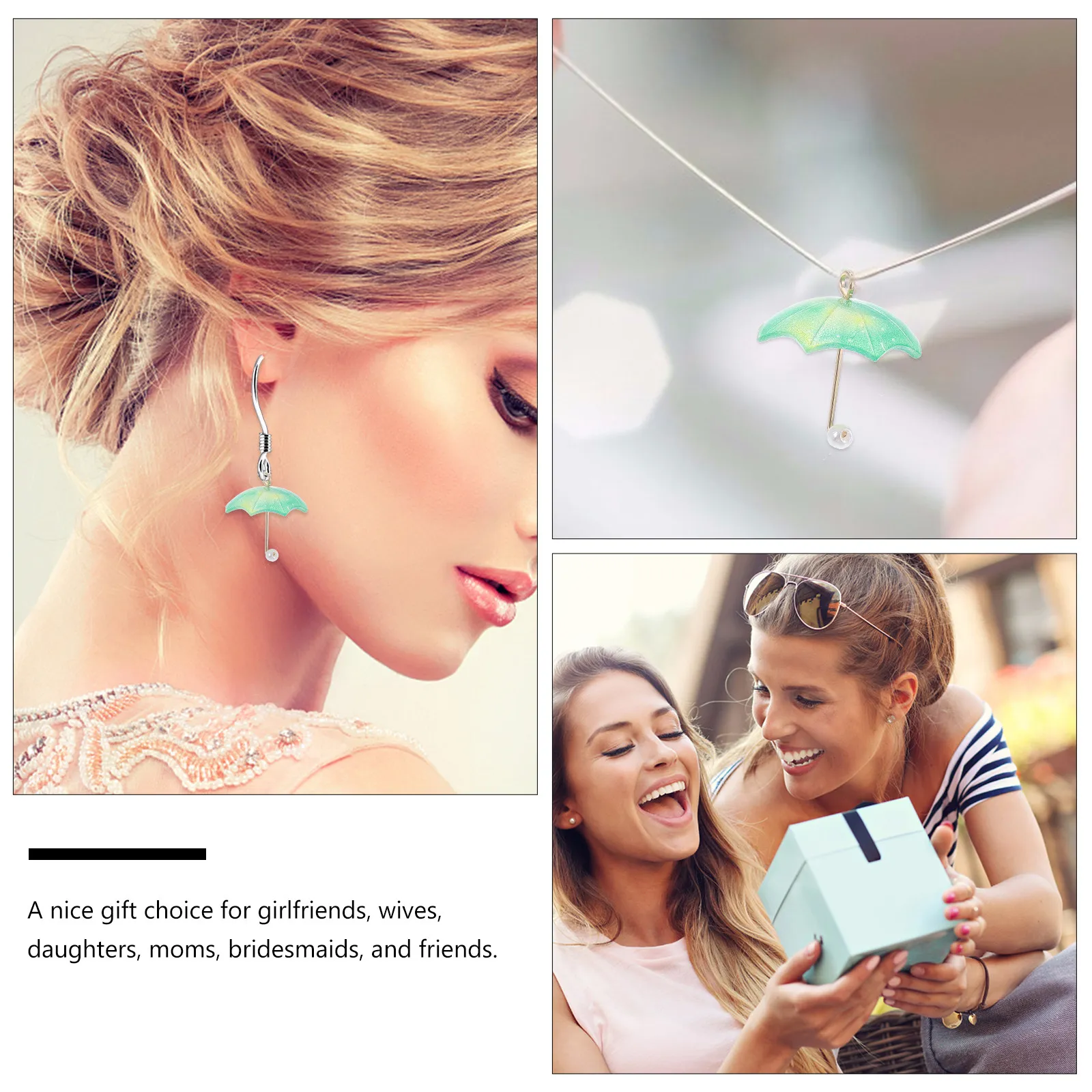 

4 шт. маленькие акриловые серьги-зонтики, креативные мини-подвески, прочные аксессуары для изготовления украшений своими руками, милые украшения для ушей